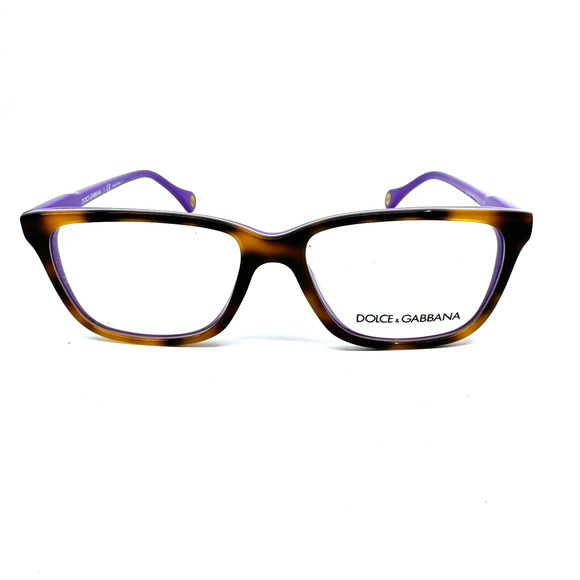 Dolce & Gabbana Women's Eyeglasses D&G DD1238 2608 Havana Violet Frame H11149 - Picture 1 of 7